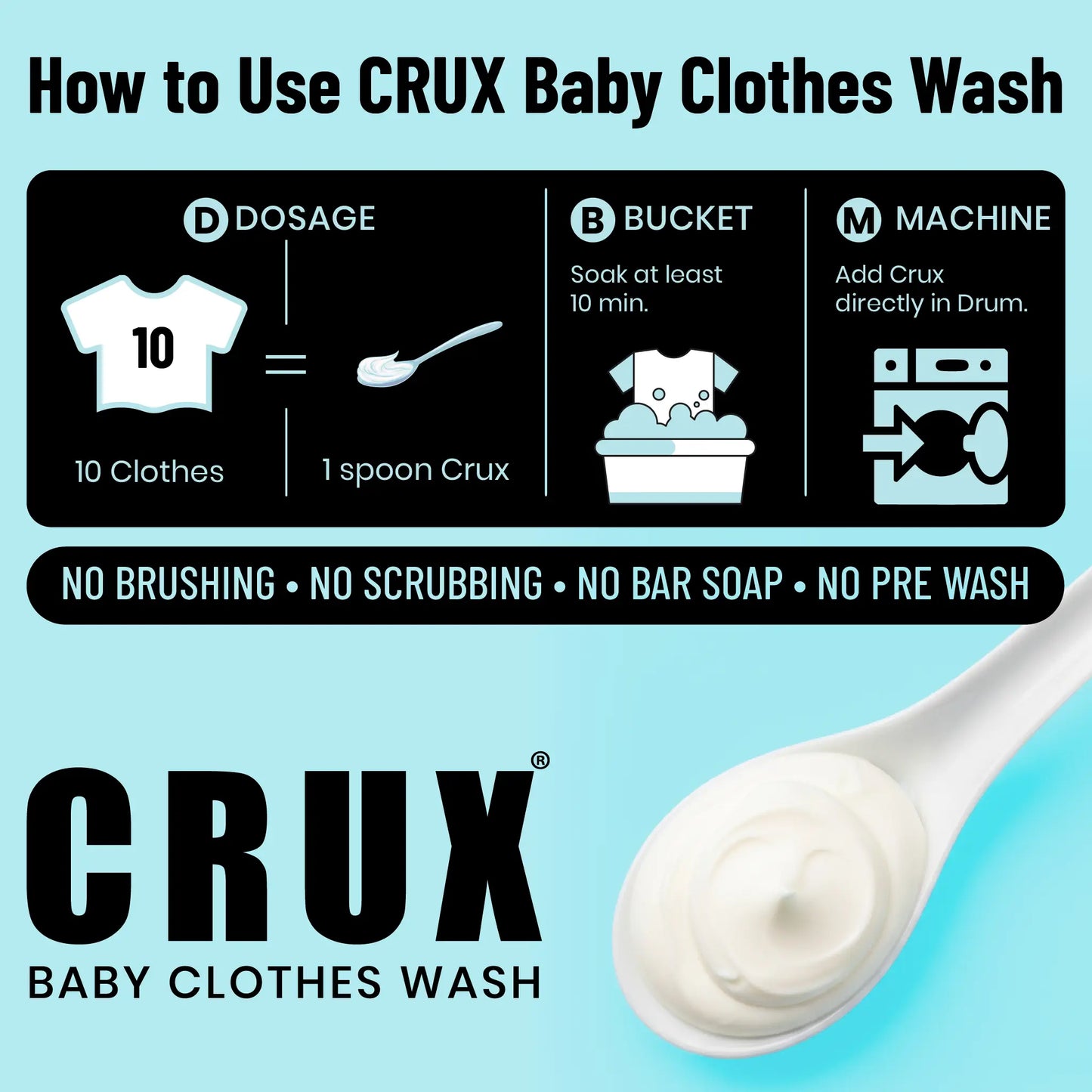 Crux Baby Clothes Wash