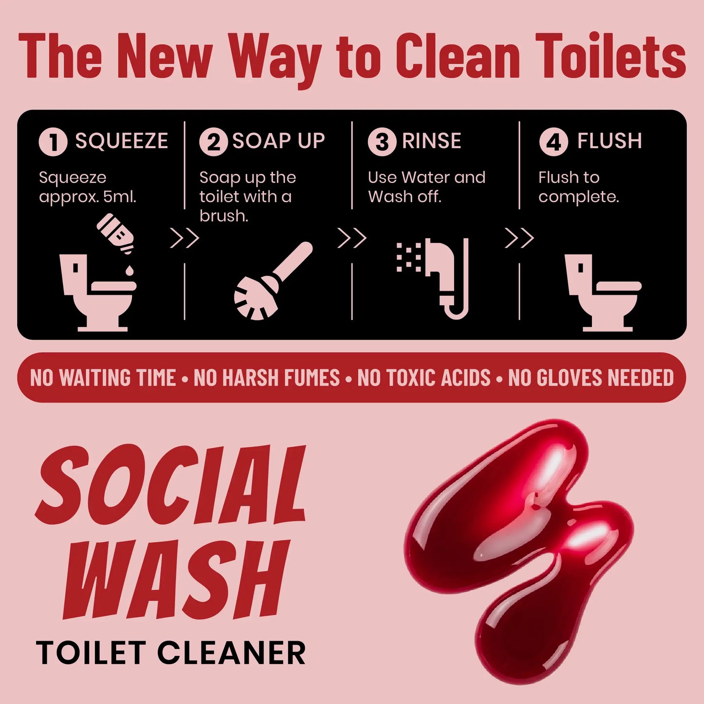 Social Wash Toilet Cleaner